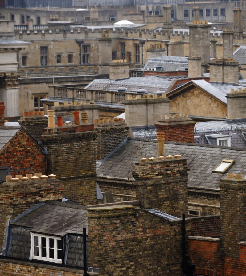 A photo of the Oxford rooftops