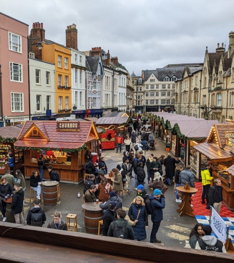 A photo of the Christmas market on Broad Street 2024